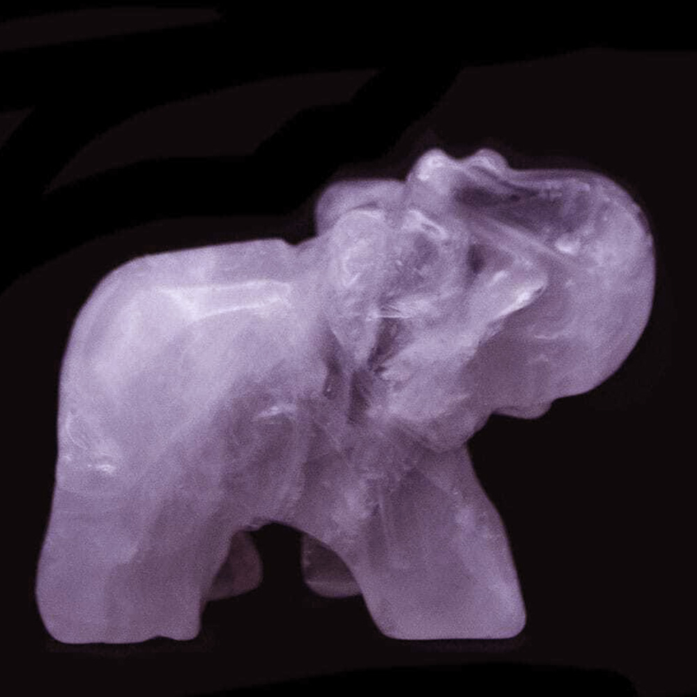 Слон розовый кварц асс.