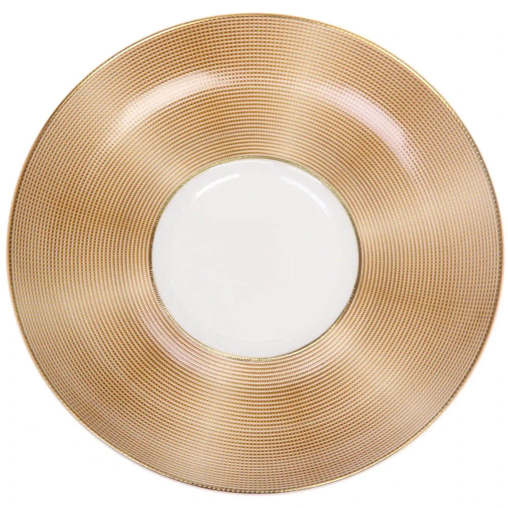 Чайная пара «Royal classic» (кружка 200мл+блюдце) Золотой узор, в подарочной коробке