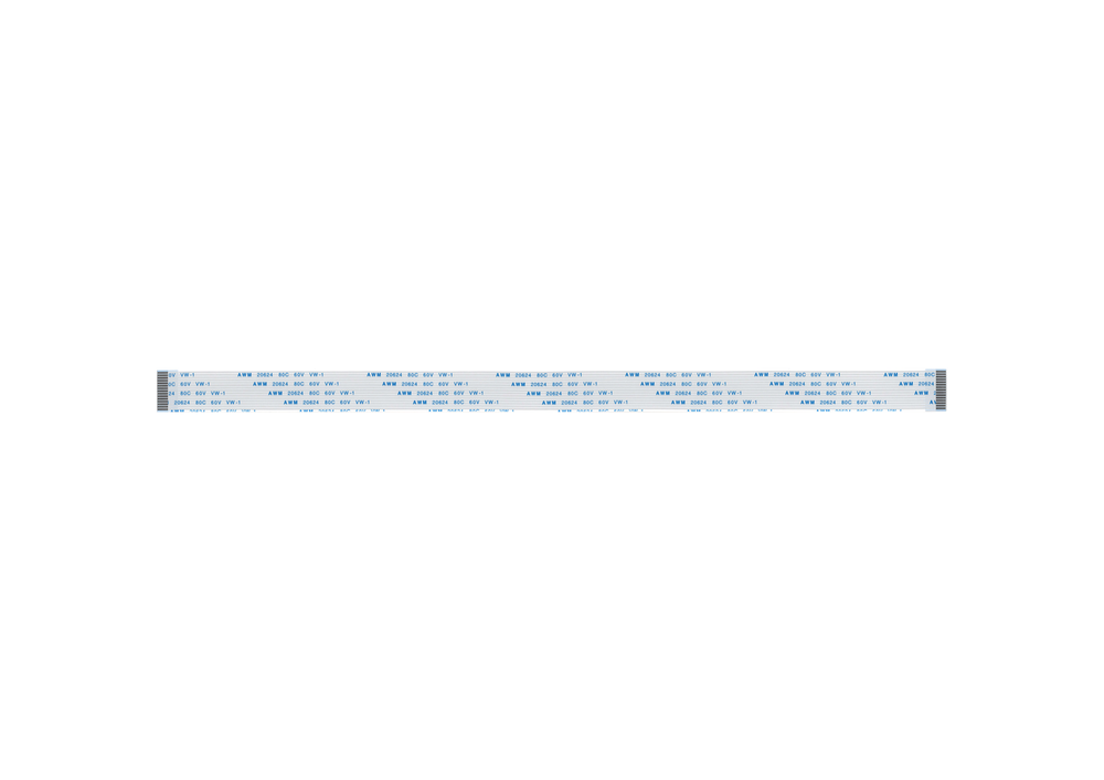 Шлейф 15 pin, 20 см, шаг 1 мм FFC, прямой А