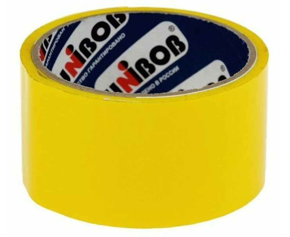 Клейкая упаковочная лента UNIBOB 48 мм 66 м 45 мкм Скотч Увеличенная толщина Прозрачный