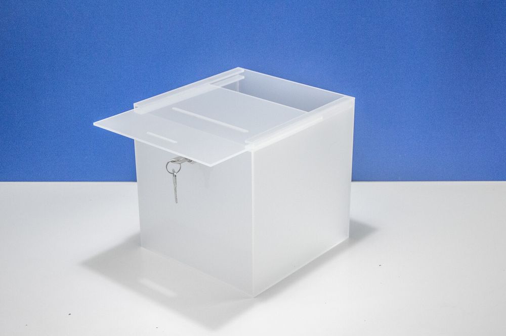 Ящик для сбора денег 200х200х200 матовый