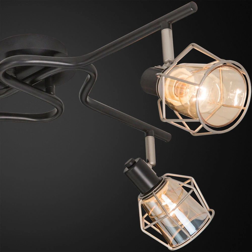 Citilux Таверна CL542541 Люстра потолочная поворотная Чёрная