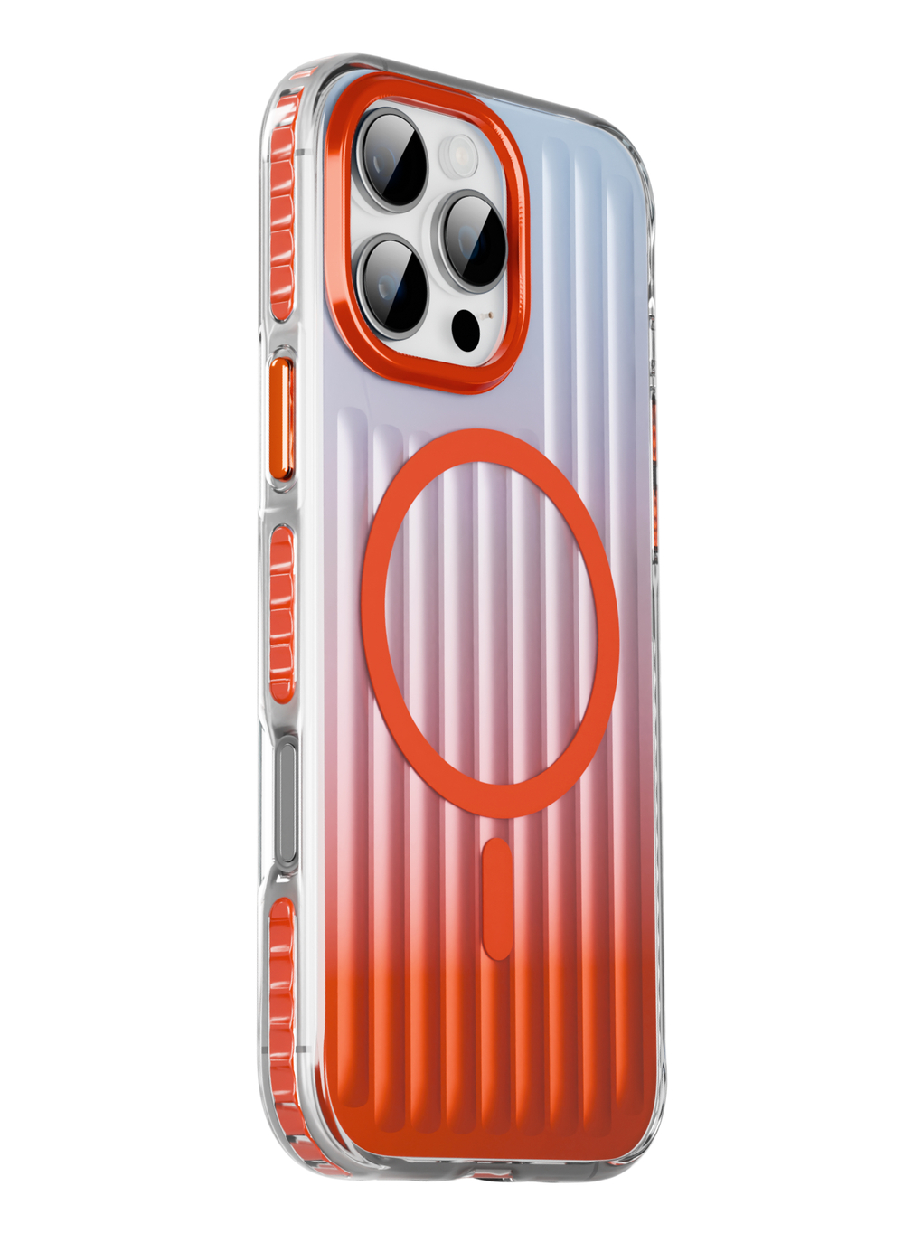 Чехол Gurdini Ocean Case с поддержкой MagSafe для iPhone 16 Pro Max (Оранжевый)