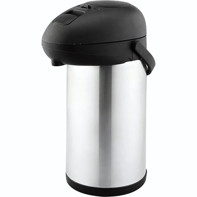 Термос «Санекс»;сталь нерж.,пластик;3,5л;,H=35,L=21,3,B=15,6см;серебрист.,черный (Цвет: серебристый)