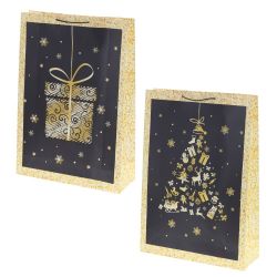 GAEM Пакет подарочный (бумага 210г/м2, блок 12шт), L50 W0,8 H72 см, 2в.