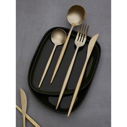 Набор столовых приборов Globe, золотистые матовые, 16 пред.