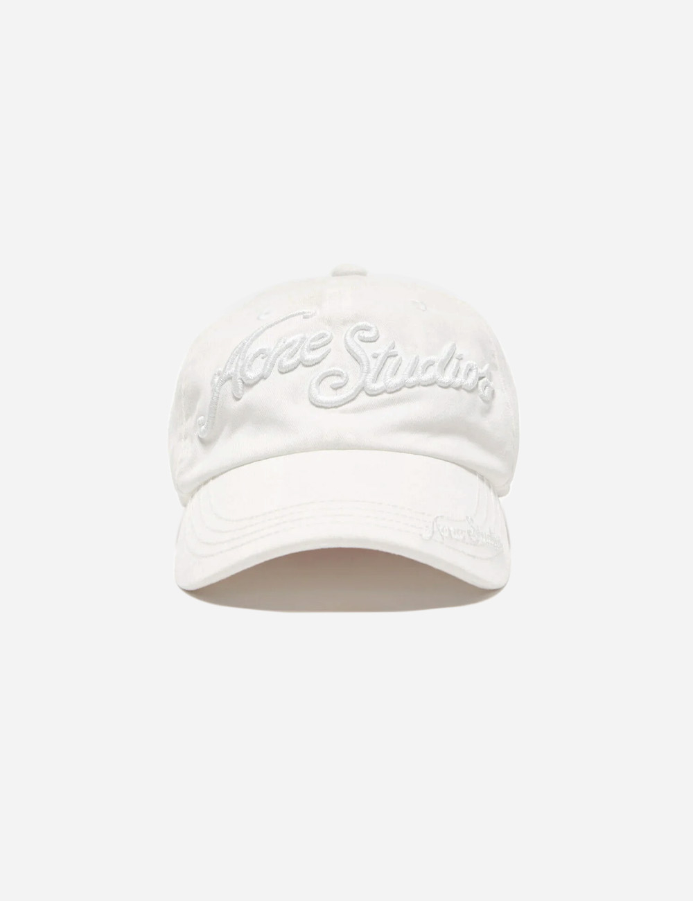Бейсболка Acne Studios Embroidered Logo "White"