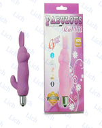 Сиреневый вибромассажер Кролик, 8 см