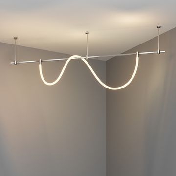 Магнитный трековый светодиодный светильник 27W 3000К TR154-1-27W3K-PT платина Tau Flarity Maytoni