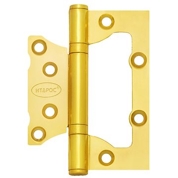 Петля дверная ИТАРОС без врезки 100x75x2 золото GP