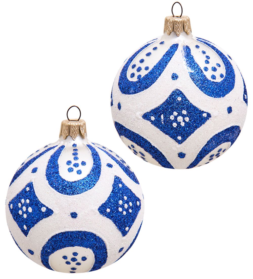 Элита НФШ-1103/1 Набор ел.украшений Шар 2шт «Орнамент» 85 мм