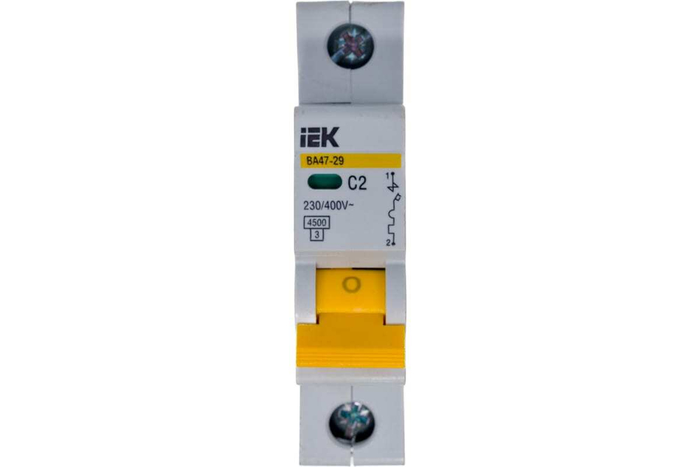 Автоматический выключатель ВА47-29 1Р 2А 4,5кА С IEK