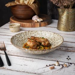 Салатник 750 мл d 24,2 см h5 см Brown Spider Silk P.L. Proff Cuisine [1]