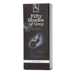 Черная анальная втулка 11,4см с кольцом на основании Fifty Shades of Grey Something Forbidden Silicone Butt Plug