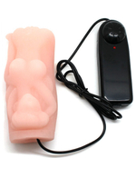 Мастурбатор-девственница ультраскин с вибрацией Quake Hole (Цвет: телесный)