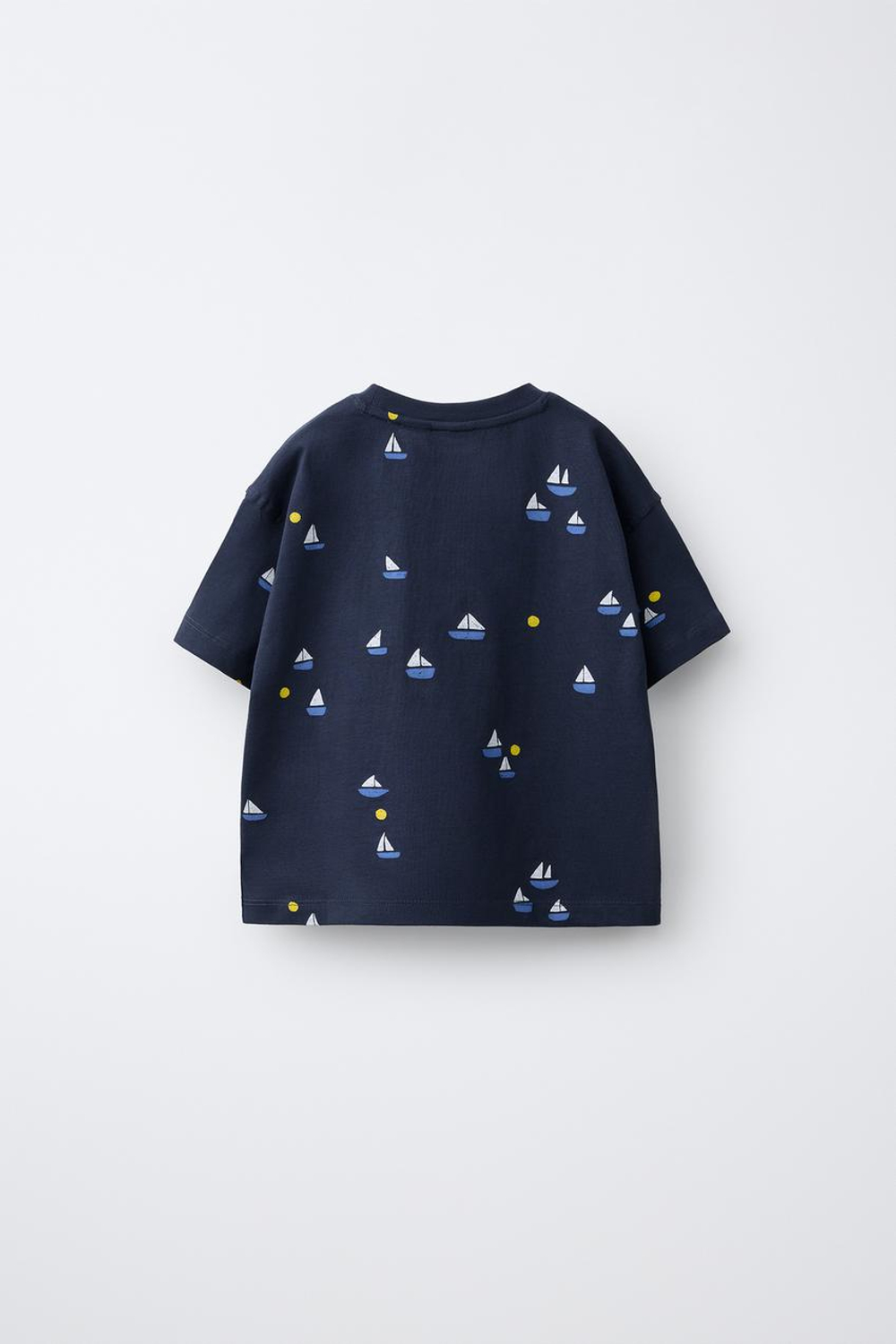 ZARA ФУТБОЛКА С ПРИНТОМ «КРАБЫ», МОРСКОЙ СИНИЙ