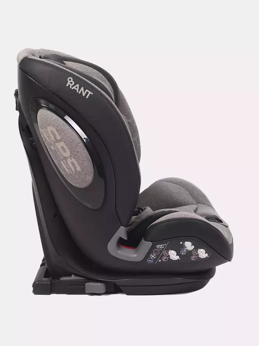 Автокресло BH012319i "iQ" isofix Genius Line группа 1-2-3 (9-36 кг) Beige