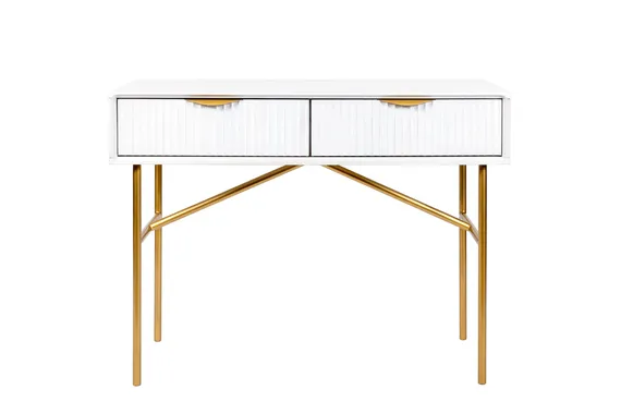 Консоль с ящиками Haines Premium, 100х75х40 см, белая