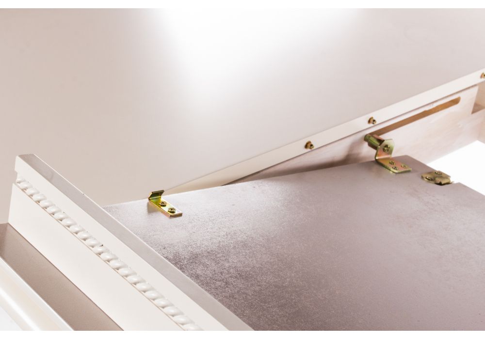 Стол раскладной Toskana 90(125)х90х75 молочно-белый