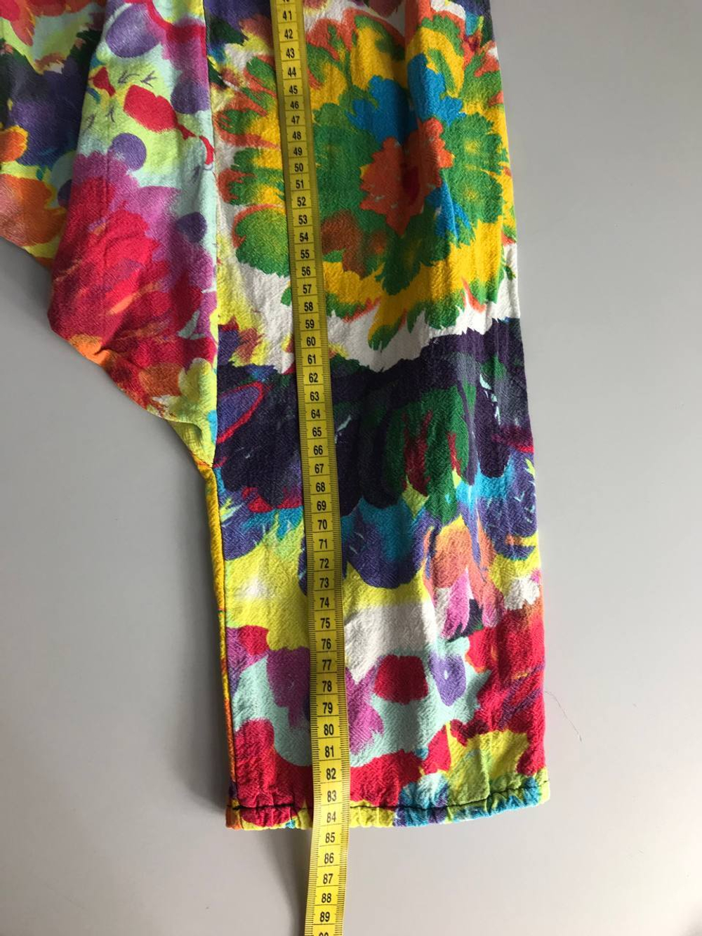 Бриджи с ярким принтом, визуально 42/44 размер