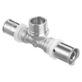 Пресс тройник переходной наружная резьба Altstream ALT-P 20 х 1/2* х 20