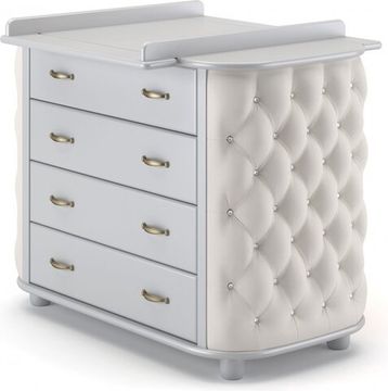 Комод пеленальный Гандылян Тиффани декор стразы Белая ночь