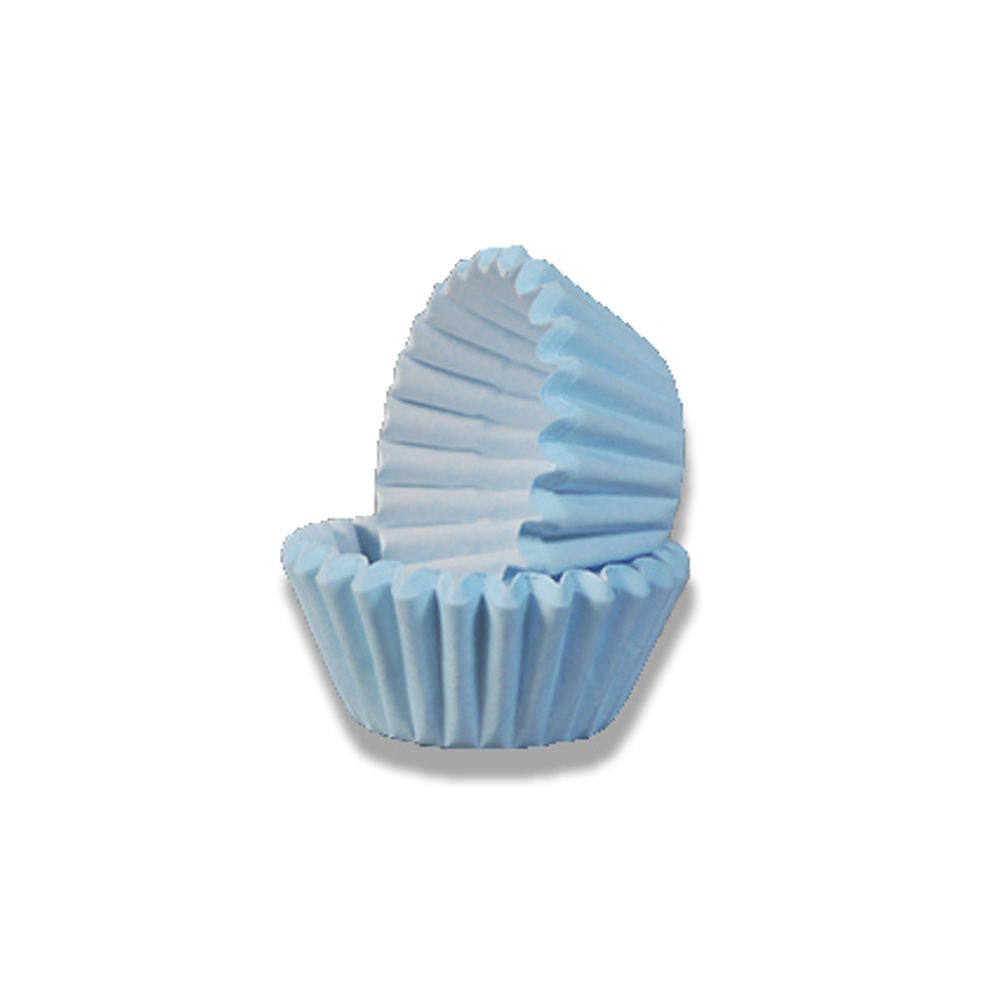 Капсулы бумажные для конфет Голубые 30*23 мм, 100 шт
