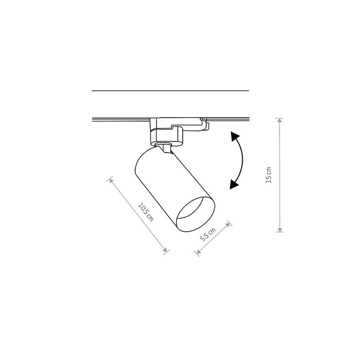 Трековый трехфазный светильник Nowodvorski Ctls Mono Brass 10237