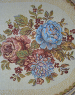 Декоративная гобеленовая салфетка Букет двойной 50х80