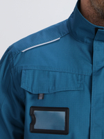 Куртка ProfLineSpecialist (тк.РипСтоп,240), циан/черный