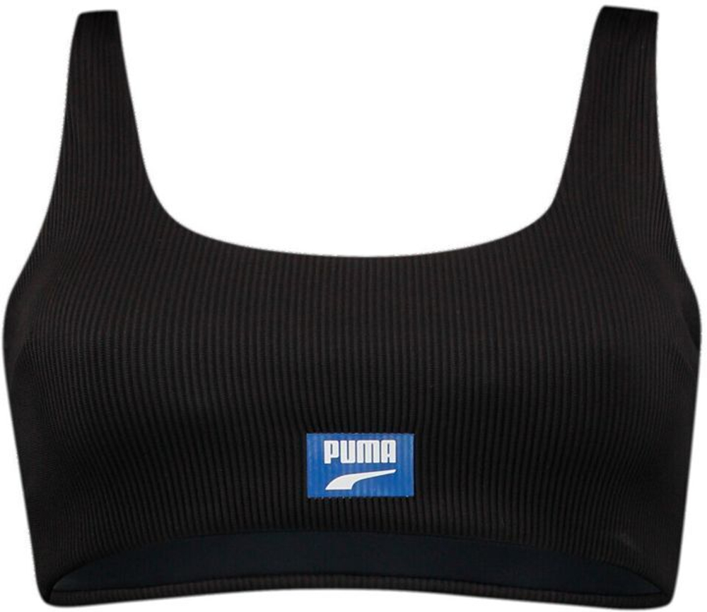 Купальник (верх) PUMA SWIM WOMEN RIBBED SCOOP NECK TOP 1P