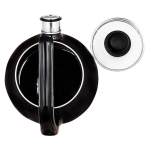 Чайник сталь, эмал, 3 л, свист, ручк пластик, Appetite, Chilli, чер, 4с209я