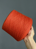 Пряжа Mongolia Cashmere 26/2 (100% кашемир) 1300 м/100 гр, ярко-оранжевый меланж