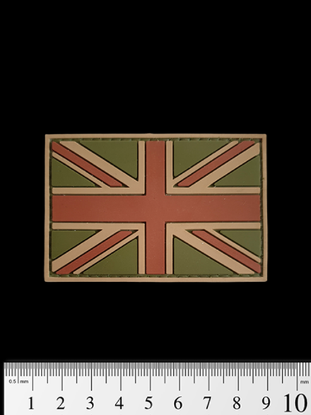 Шеврон Флаг Великобритании PVC 5х7,5 см. Мультикам