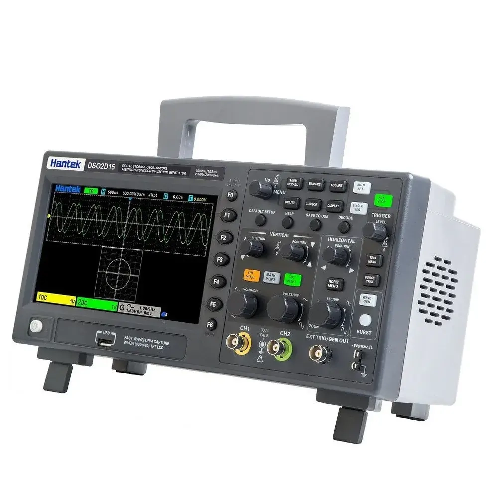 Цифровой осциллограф Hantek DSO2D15 2 канала 150 МГц