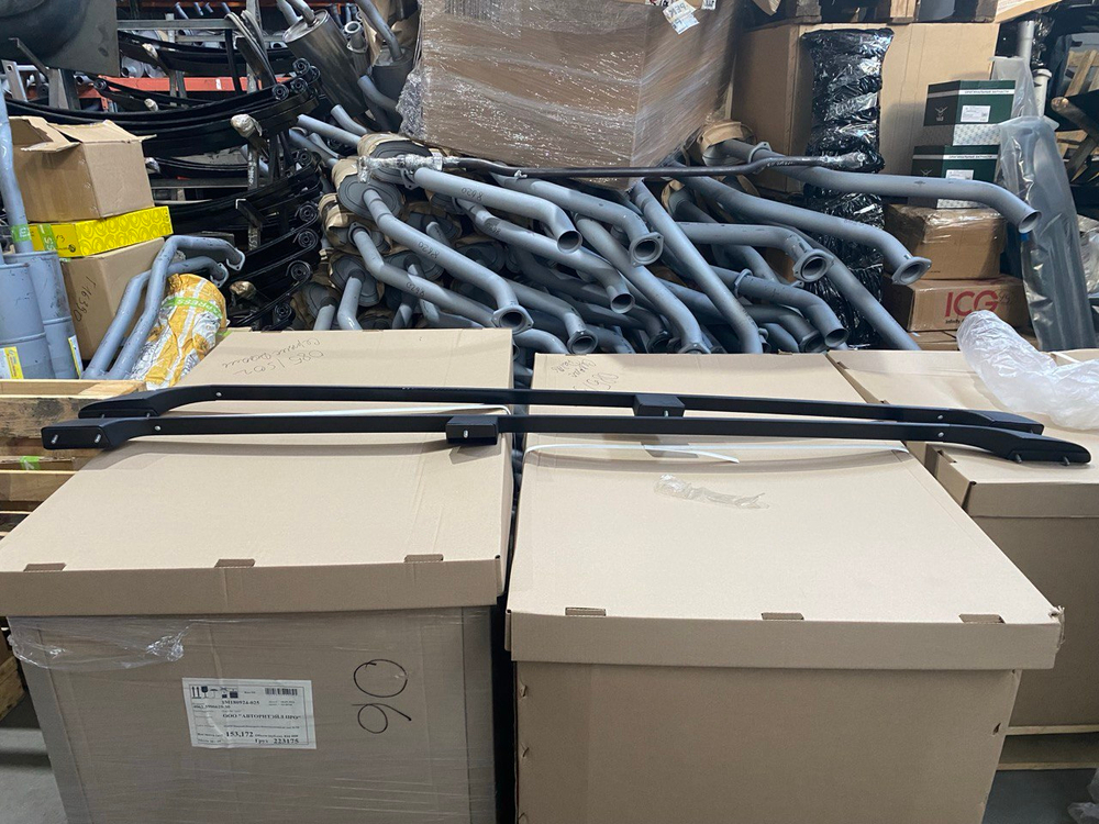 Рейлинги УАЗ-3162"PATRIOT" черные (к-т)