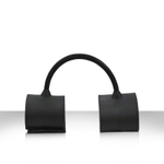 Чёрные силиконовые наручники Silicone Submissions Wrist Cuffs (Цвет: черный)