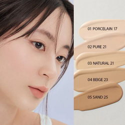 Стойкий тональный кушон с полуматовым финишем Rom&nd Nu Zero Cushion SPF24 / PA++ #03 Natural 21, 15г