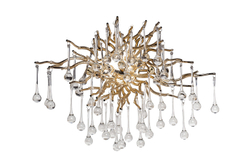 Бра 50х40см Garda Decor Капли шампань стиль современный ар-деко