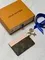 Держатель для карт Louis Vuitton Charms, нежно-розовый