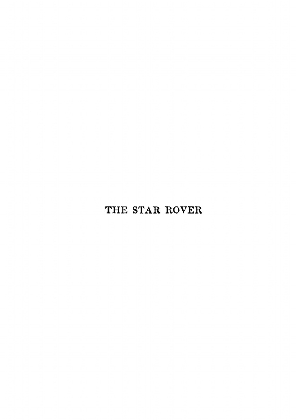 The Star rover | Jack London