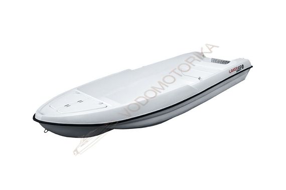Лодка стеклопластиковая LAKER T410 (низ синий/черный, верх белый) 2014 год