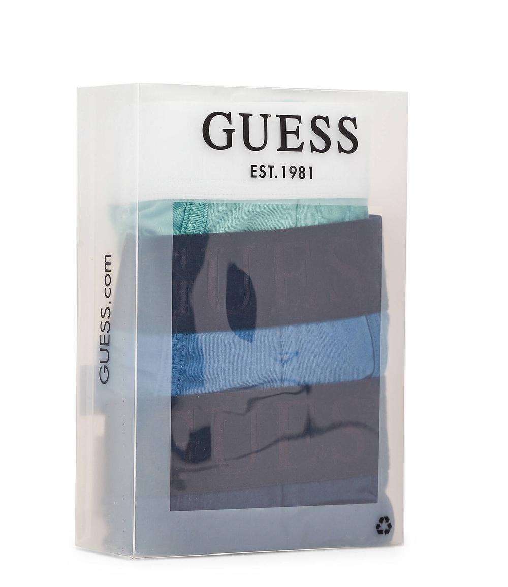 трусики-боксеры 3 шт. solid pack Guess Underwear - темно-синий(U2BG03 K6YW0)