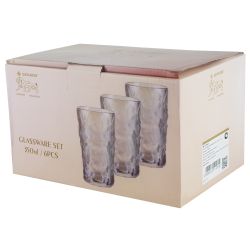 Lenardi 200-019 Набор из 6 стаканов 350мл в под.уп.(х8)Стекло