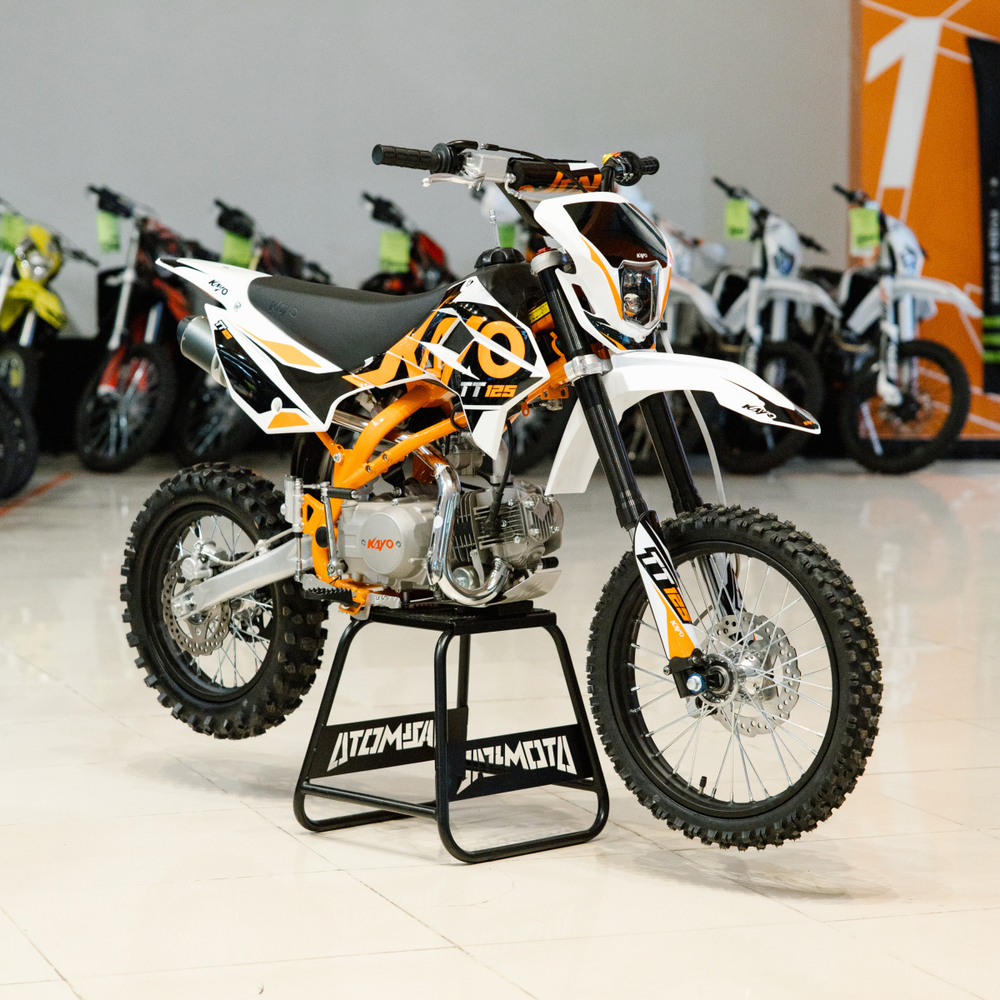 Питбайк KAYO BASIC K125EA 17/14 KRZ 2024 г. (полуавтомат, электростартер)