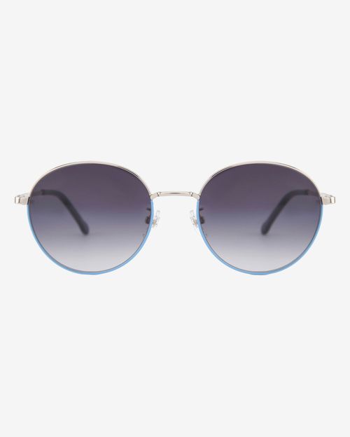 Очки солнцезащитные Spunky Round 2 Silver-Blue. gradient grey