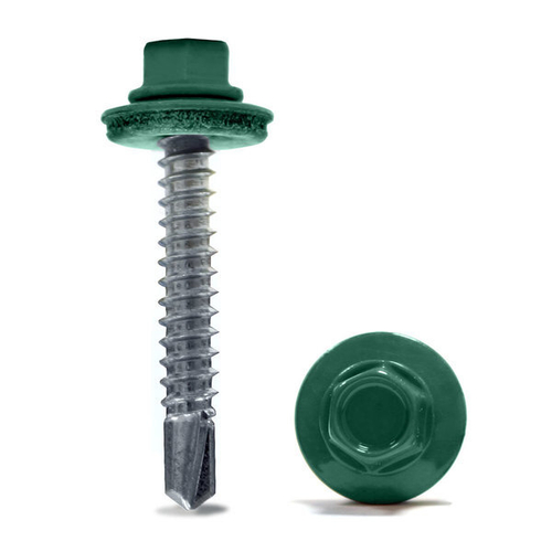 Саморез кровельный 4,8*35мм RAL 5021 морская волна (200шт)