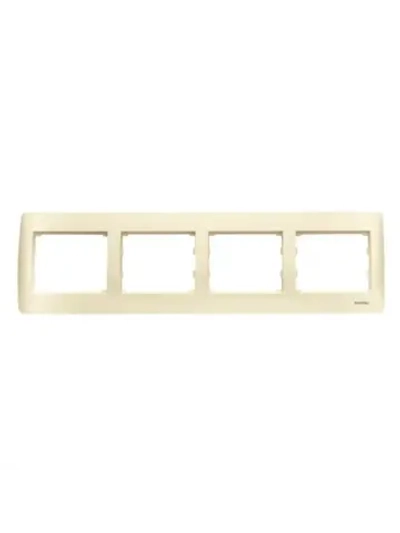 Рамка 4-я горизонтальная ProfiTec Corsa бежевая