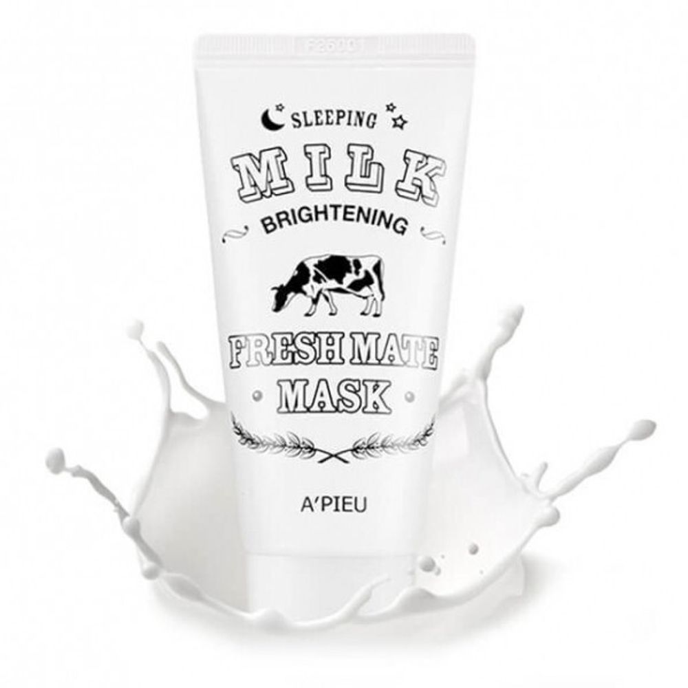 Маска для лица и тела ночная с молочными протеинами A`PIEU Fresh Mate Milk Mask Brightening 50 мл