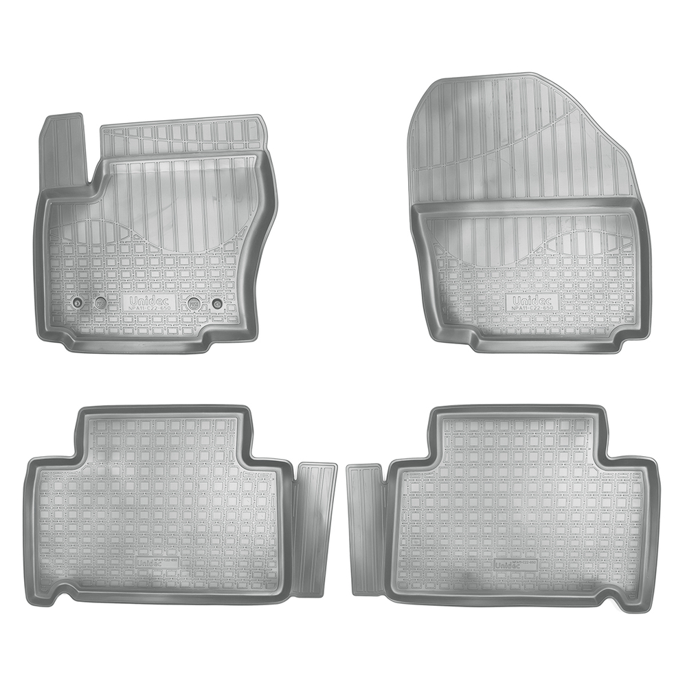 Ковры в салон Norplast/Unidec для Ford S-Max в кузове WA6 (2006-)Полиуретан,Серый, арт.NPA11-C22-650-G